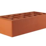 Кирпич облицовочный керамический красный одинарный (250х120х65)