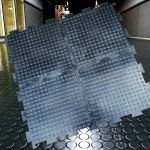 Напольное покрытие из резиновых модулей Double rubber для мастерских и боксов