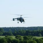Внесение корагена по кукурузе вертолетом